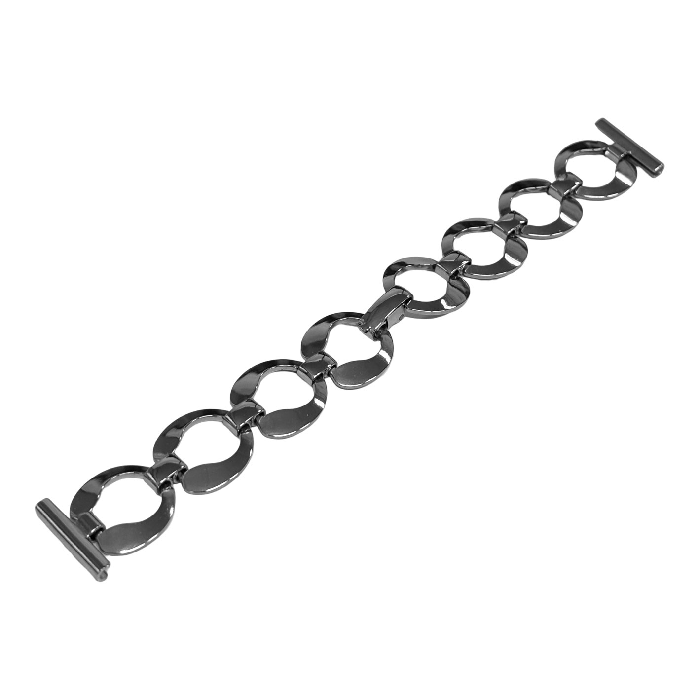 FS Steel Watch Bracelet Celtic Link 0726 - Vintage NOS 70's - 18mm