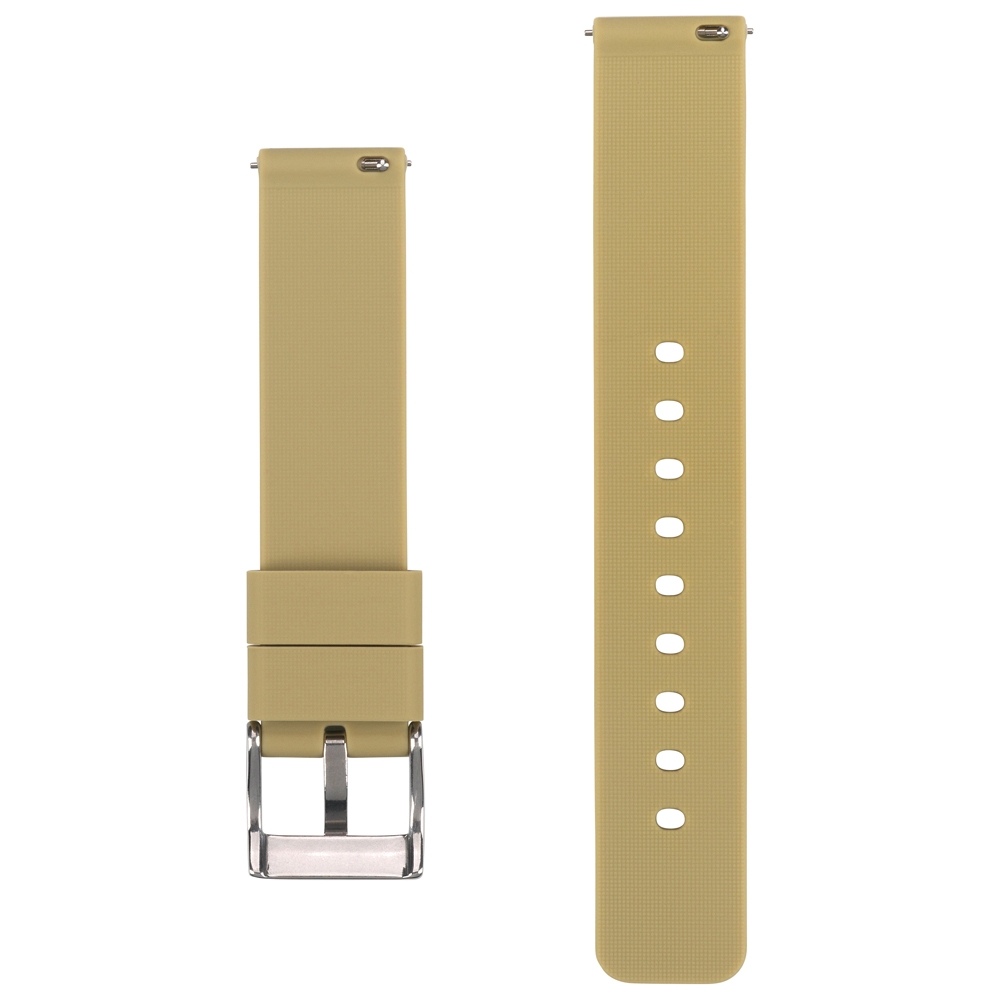 Silicone Rubber Watch Strap Beige