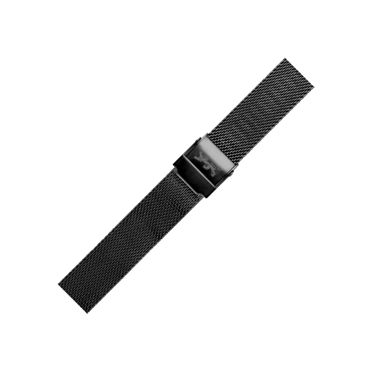 LLarsen / Lars Larsen 14mm Watch Bracelet Black Steel Mesh