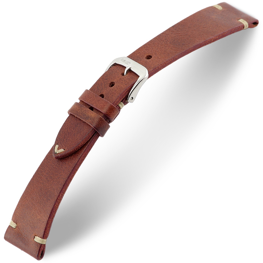 Rios Bedford Watch Strap Vintage Leather Mahogany