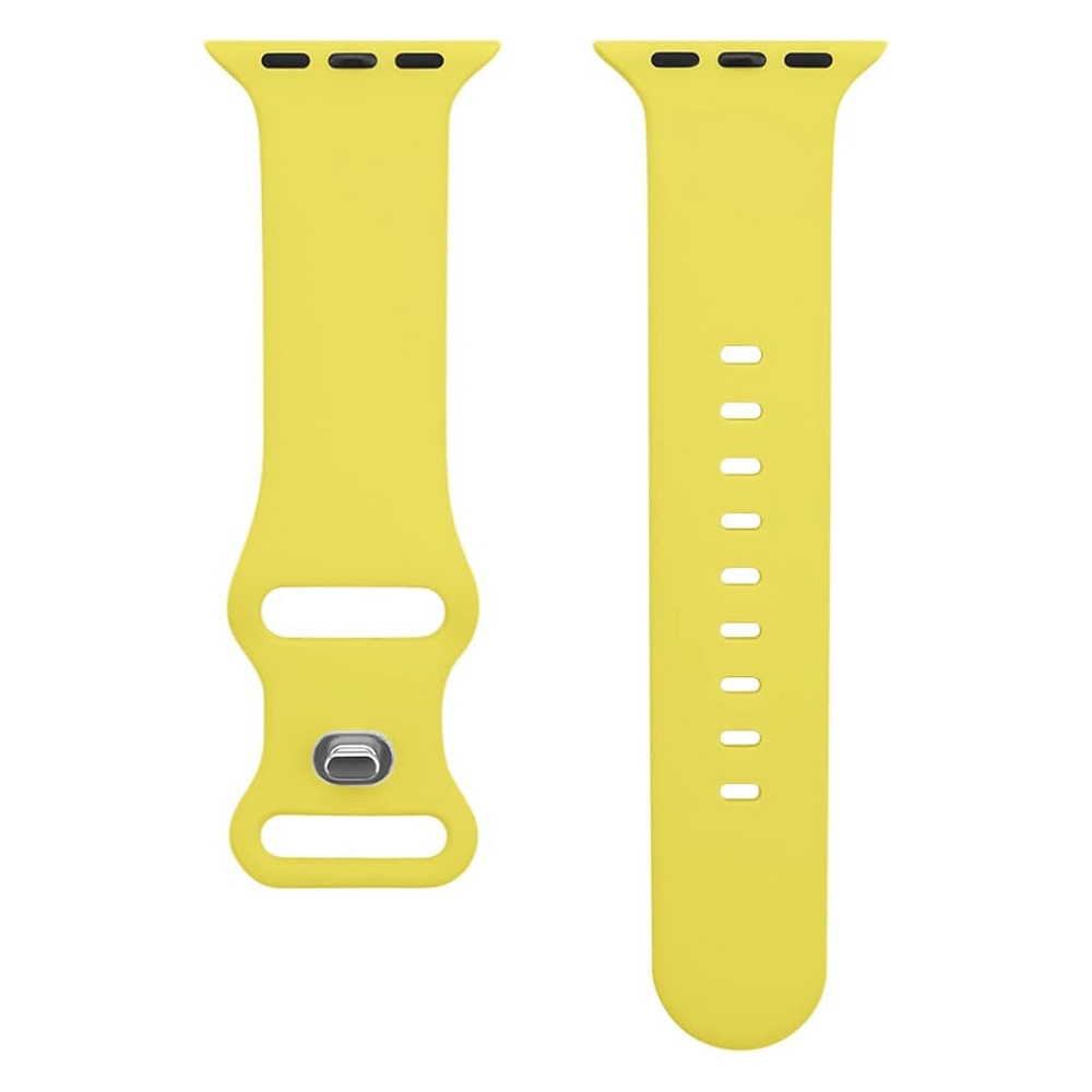 Apple Watch Strap Silicone Rubber Light Yellow