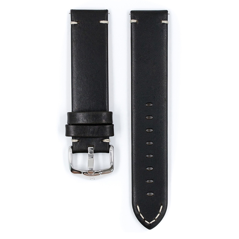 Hirsch Ranger Watch Strap Calf Skin Black