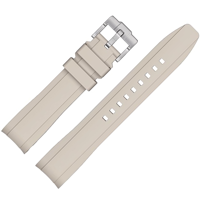 Rubber Watch Strap for MoonSwatch Beige