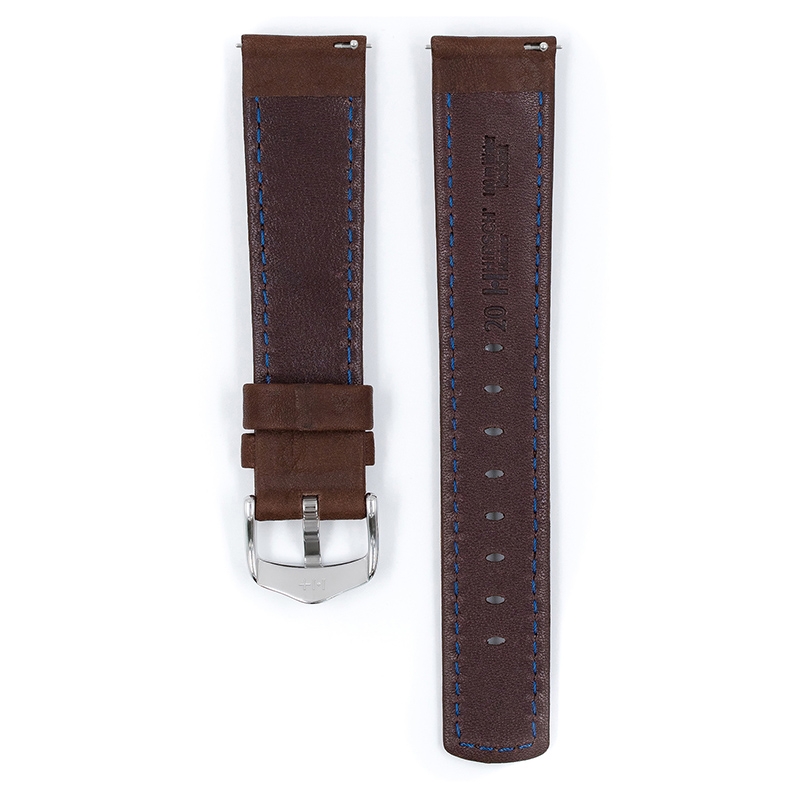 Hirsch Mariner Watch Strap 100m Waterproof Dark Brown