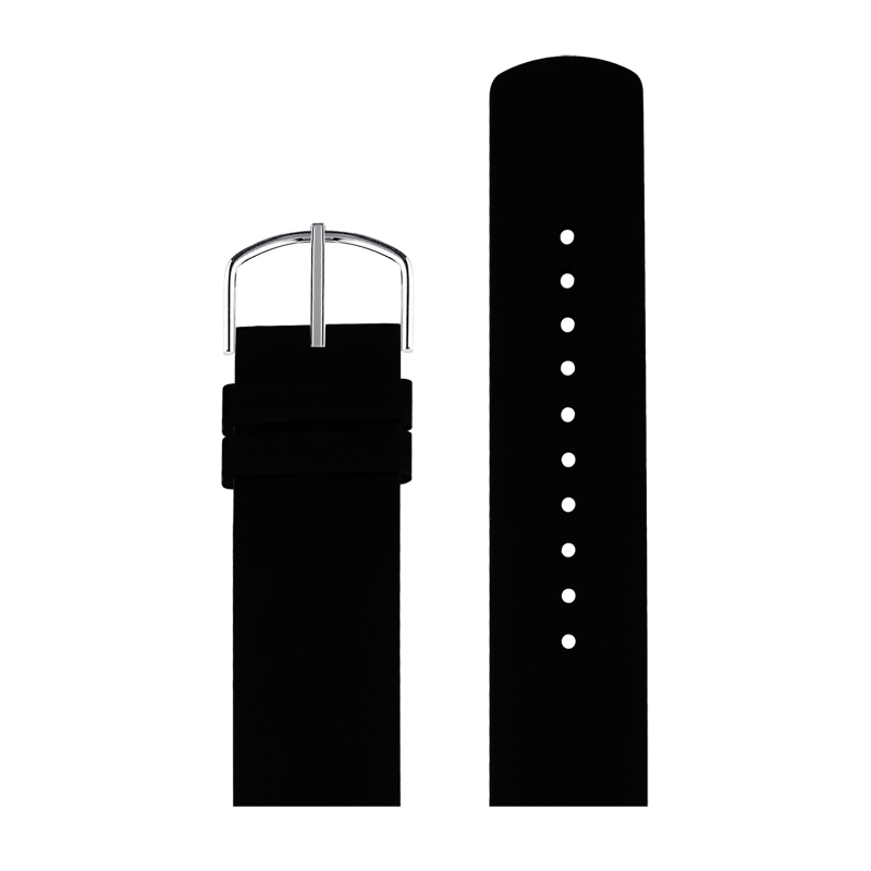 Picto Watch Strap Black Rubber - 20mm