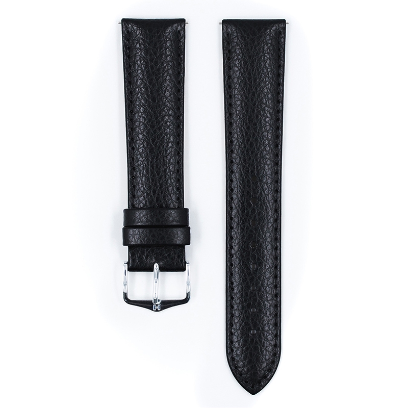 Hirsch Kansas Watchband Buffalograin Black