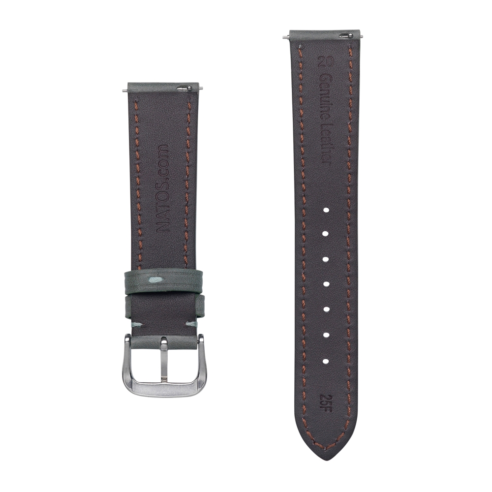Watch Strap Calf Skin Grey-Green