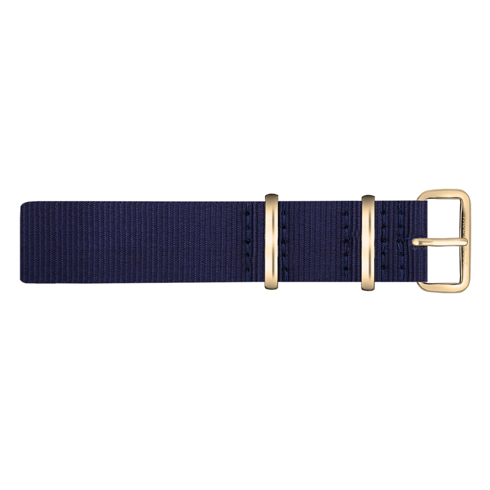 Paul Hewitt NATO Watch Strap Navyblue with Gold Buckle 20mm