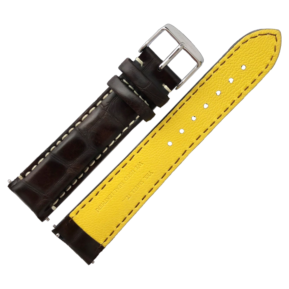 Fromanteel Pendulum Watch Strap Brown Alligatorgrain Leather