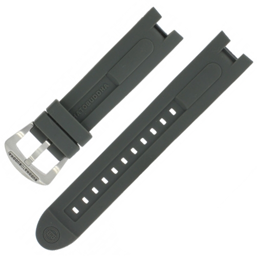 Buddha to Buddha Watch Strap for Aquatic Explorer BTB.M.D… 46mm Watches - Gray Rubber 21mm