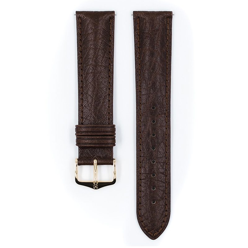 Hirsch Camelgrain Watch Band Pro Skin Allergy Free Brown