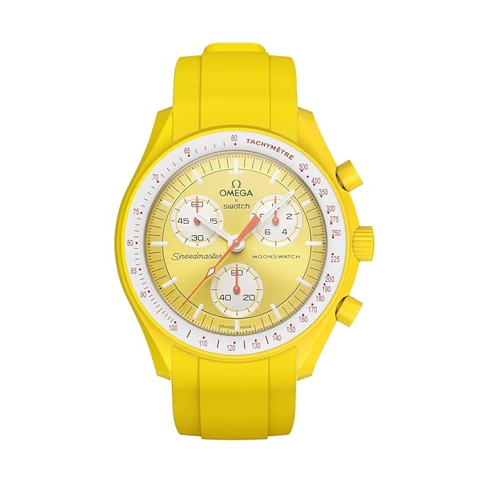 Rubber Watch Strap for MoonSwatch Yellow
