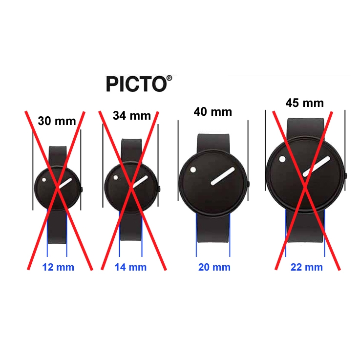 Picto Watch Strap Ghost Nets - Recycled Plastic Black - 20mm