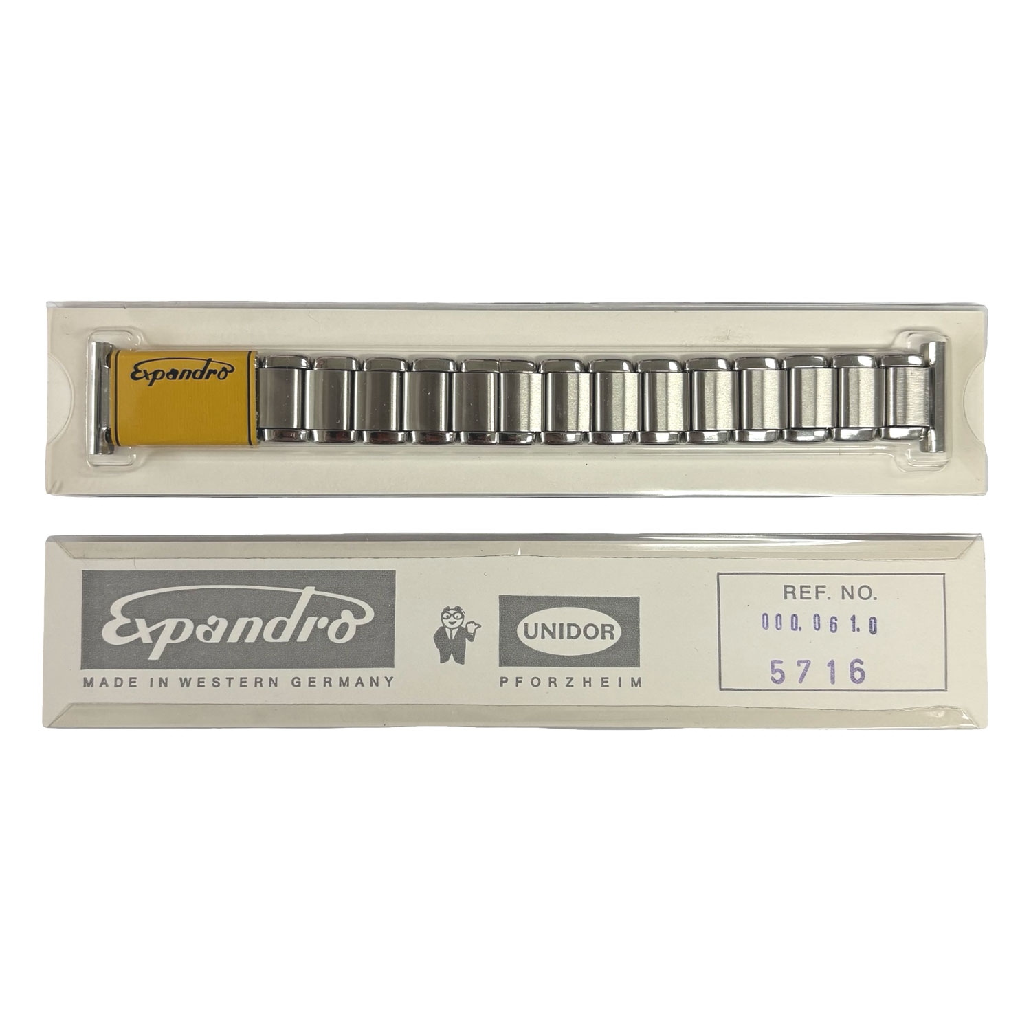 Expandro Steel Flexible Bracelet 5716 - "Kiefer Cadman" Vintage NOS 70's - 20/18/16mm