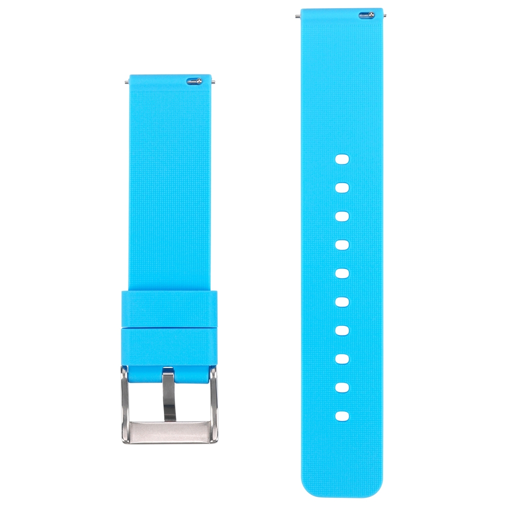 Silicone Rubber Watch Strap Light Blue