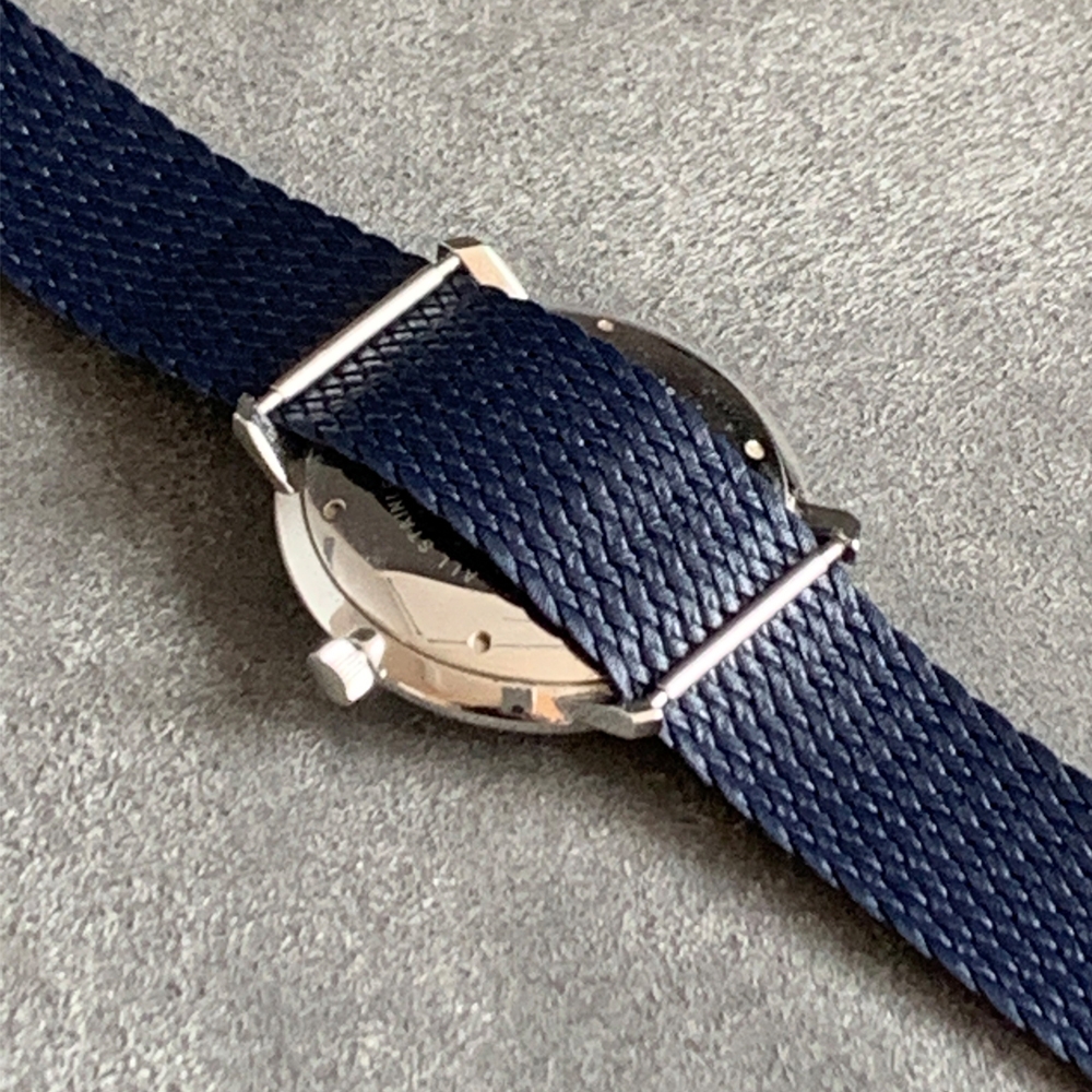 Perlon Woven Watch Strap Blue