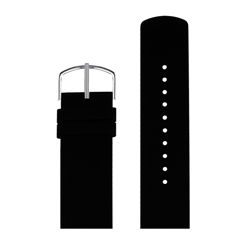 Picto Watch Strap Black Rubber - 22mm