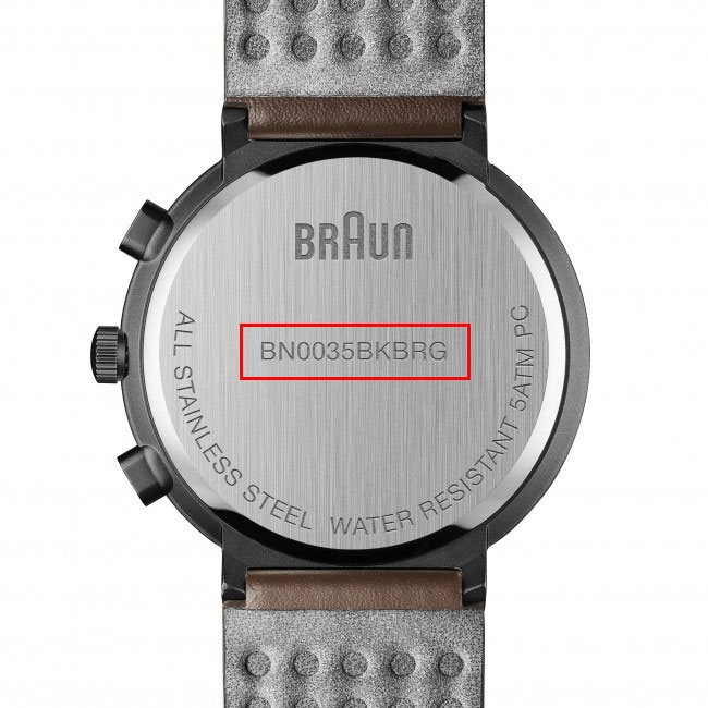 Braun BN0035BKBRG Watch Strap Brown Leather