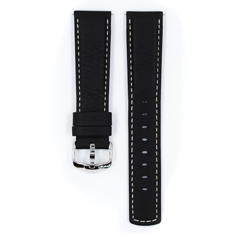 Hirsch Mariner Watch Strap 100m Waterproof Black
